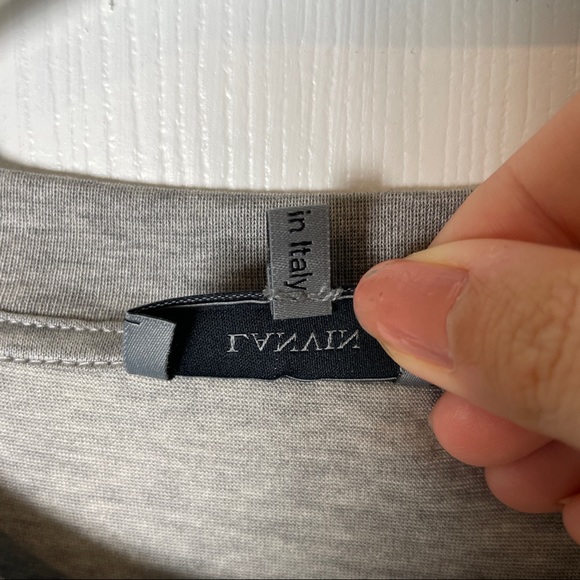 Lanvin Gray Patchwork T-Shirt - Picture 4 of 7